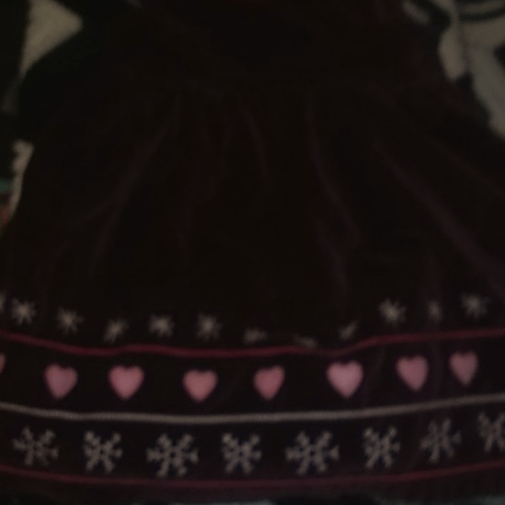 Girls plum colored velvet dress